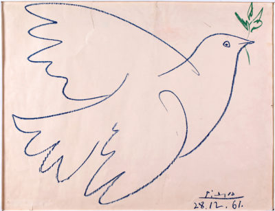 Пабло Пікассо 1881 – 1973 Голуб з гілкою маслини. 1961