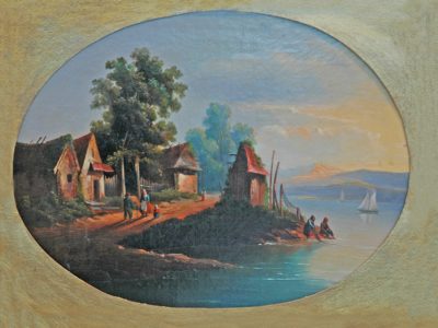 Невідомий художник. Голандія Пейзаж з озером і фермою. XVII ст.