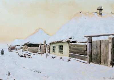 Крижицький К. Я. 1858 - 1911 Зимовий пейзаж. 1903